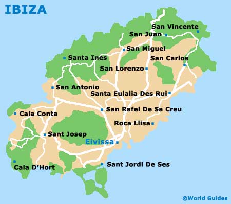 Flughafen karte Ibiza-titelbild