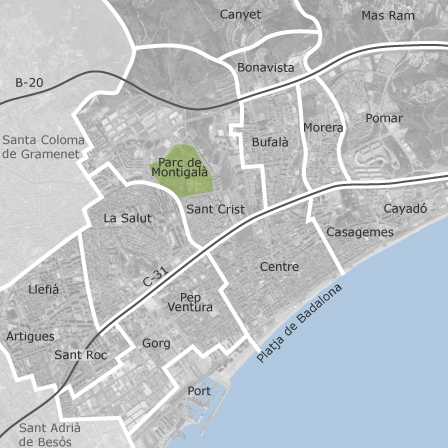 Karte Badalona-titelbild