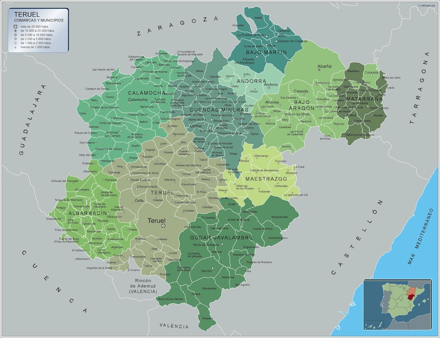 Karte Teruel-titelbild