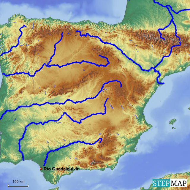 Spain hydrographic map-cover-image